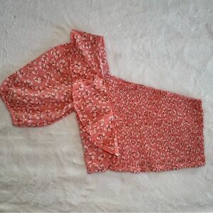 Billabong x The Salty Blonde Women’s One Shoulder Smocked Floral Top L